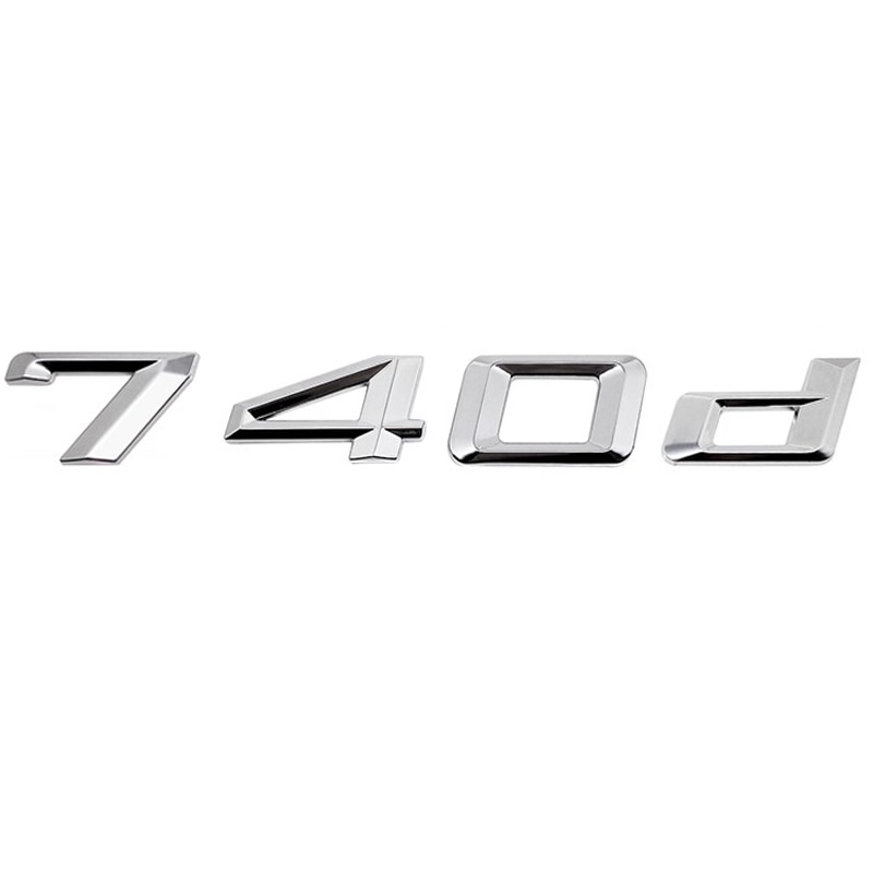 Emblema spate portbagaj 740d pentru BMW