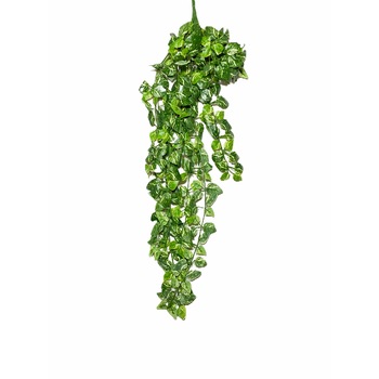 Ghirlanda frunze decorative artificiala, Atelier, Verde-Alb, 90cm Ghirlanda frunze decorative artificiala, Atelier, Verde-Alb, 90cm
