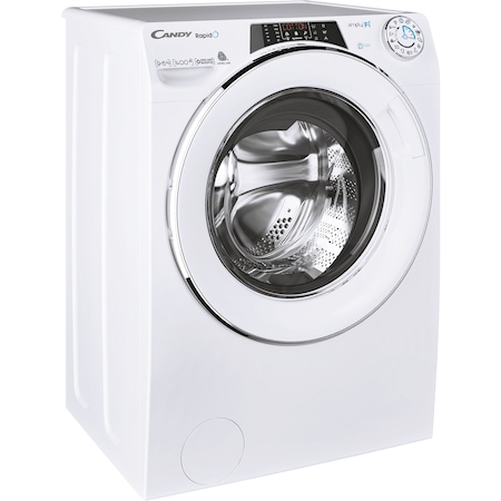 Masina de spalat rufe cu uscator Candy Rapido ROW 4964DWME/1-S, Spalare 9 kg, Uscare 6 kg, 1400 rpm, Clasa A, Motor Inverter, Mix Power System, Kilo Detector, Program Steam, Alb
