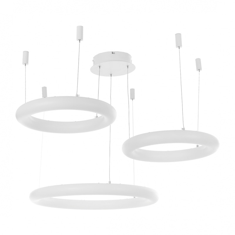 Lustra roller, alb, led 84w, 4000k-3000k, 2262 wh