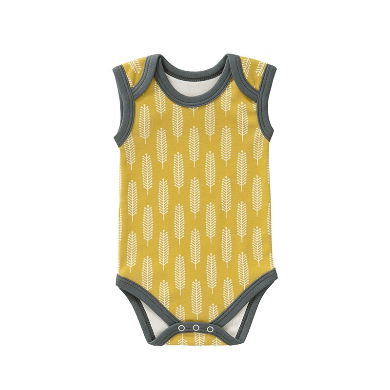 Body fara maneci, din bumbac organic, Fresk model Havre, 3-6 luni