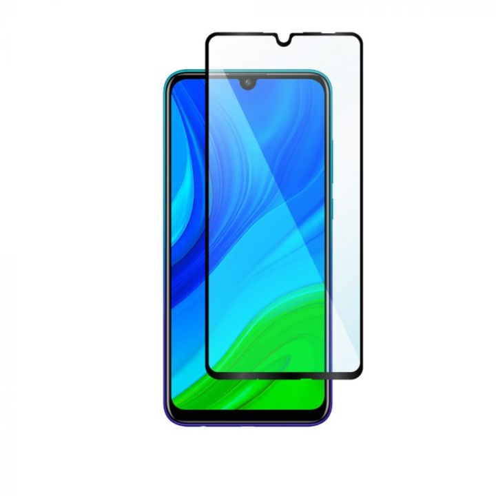 5D Стъклен Протектор за Huawei P Smart (2020), Full Glue, Цялостно покритие и залепване, Черен
