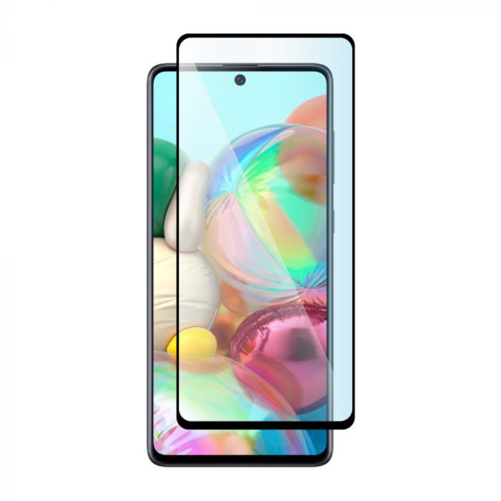 9D Стъклен Протектор за Samsung Galaxy A71, Tempered Glass Закалено стъкло, Черен