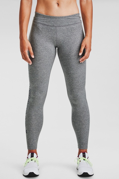 Under Armour, Favorite Wordmark sportleggings nagy logóval, Szürke