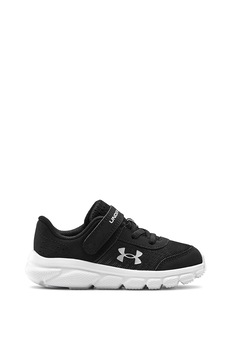 Under Armour, Pantofi cu insertii de piele, pentru alergare Assert Under Armour, Pantofi cu insertii de piele, pentru alergare Assert