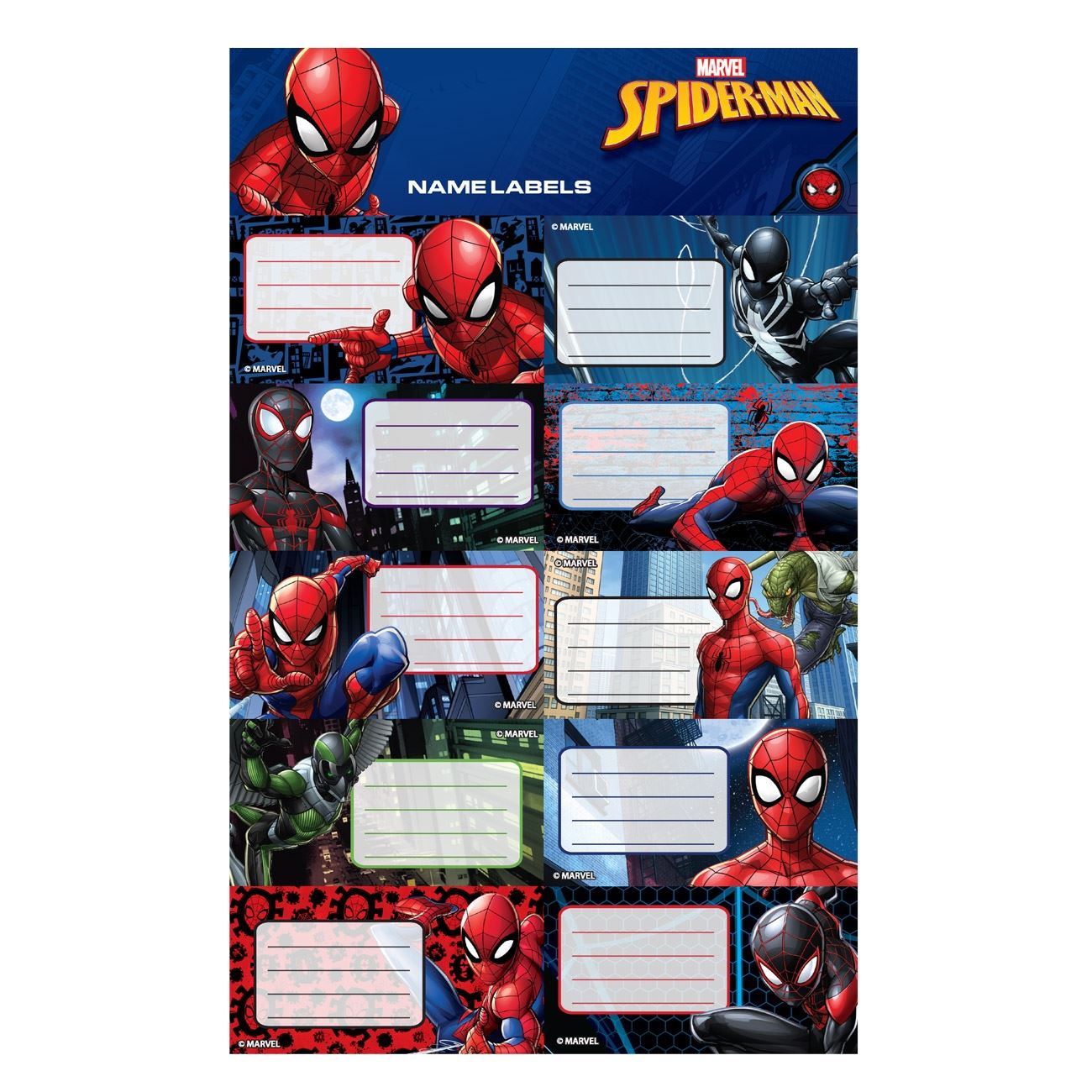 Etichete autoadezive, Zola®, model Spiderman, 20 bucati