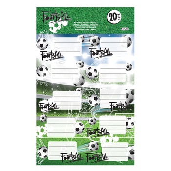 Etichete autoadezive, Zola®, model mini de fotbal, 20 bucati Etichete autoadezive, Zola®, model mini de fotbal, 20 bucati