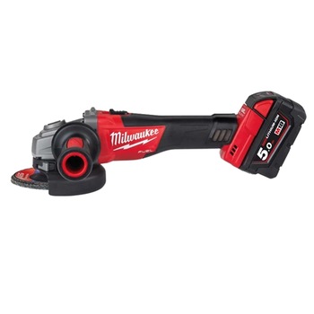 Polizor unghiular 125 mm cu 2 acumulatori Li-Ion 18V 5.0Ah M18CAG125X-502X Milwaukee Polizor unghiular 125 mm cu 2 acumulatori Li-Ion 18V 5.0Ah M18CAG125X-502X Milwaukee