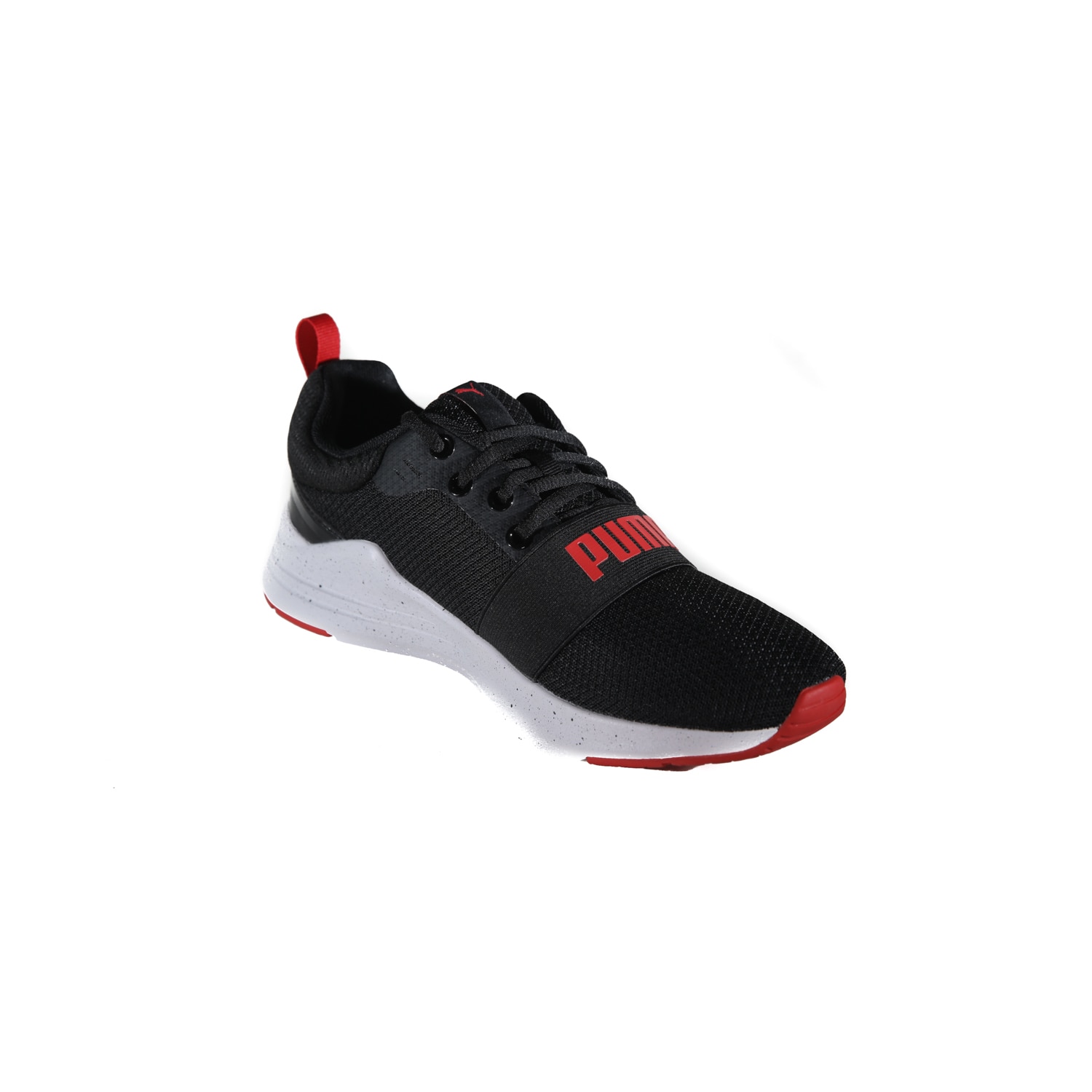 Puma,Pantofi sport Wired Run Speckles, Negru/Alb/Rosu