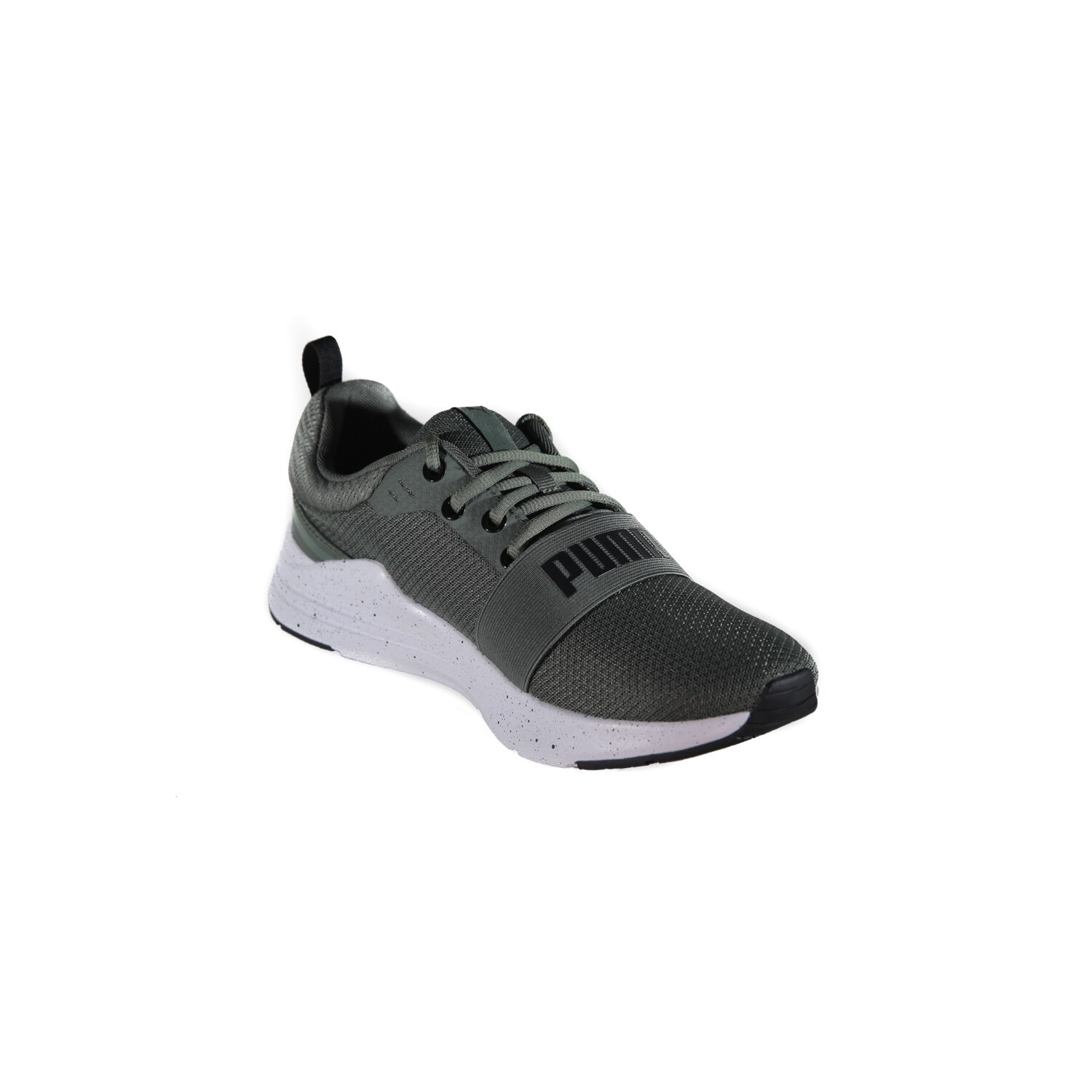 Puma,Pantofi sport Wired Run Speckles, Verde militar