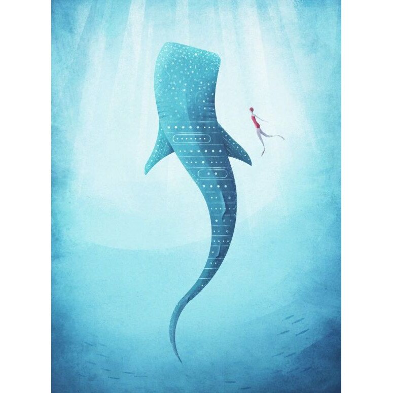 Fototapet animale Wizard & Genius 5470-4 192cm (L) x 260cm (I) albastru