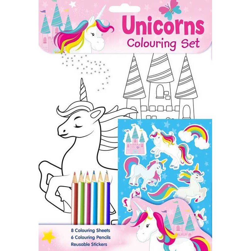 Unicorns - Colouring set
