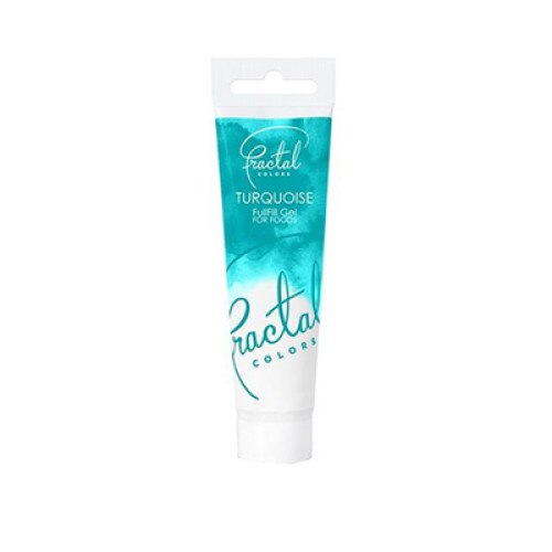 Colorant alimentar gel Fractal - culoare turcoaz - 30 g