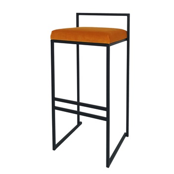 Scaun bar Still mad, mustar,modern, metal/catifea, 35 x 35 x 74 Scaun bar Still mad, mustar,modern, metal/catifea, 35 x 35 x 74