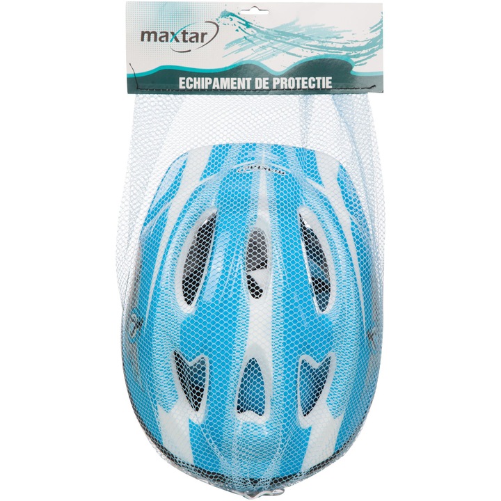 Set protectii Maxtar, Albastru, Casca 55 cm