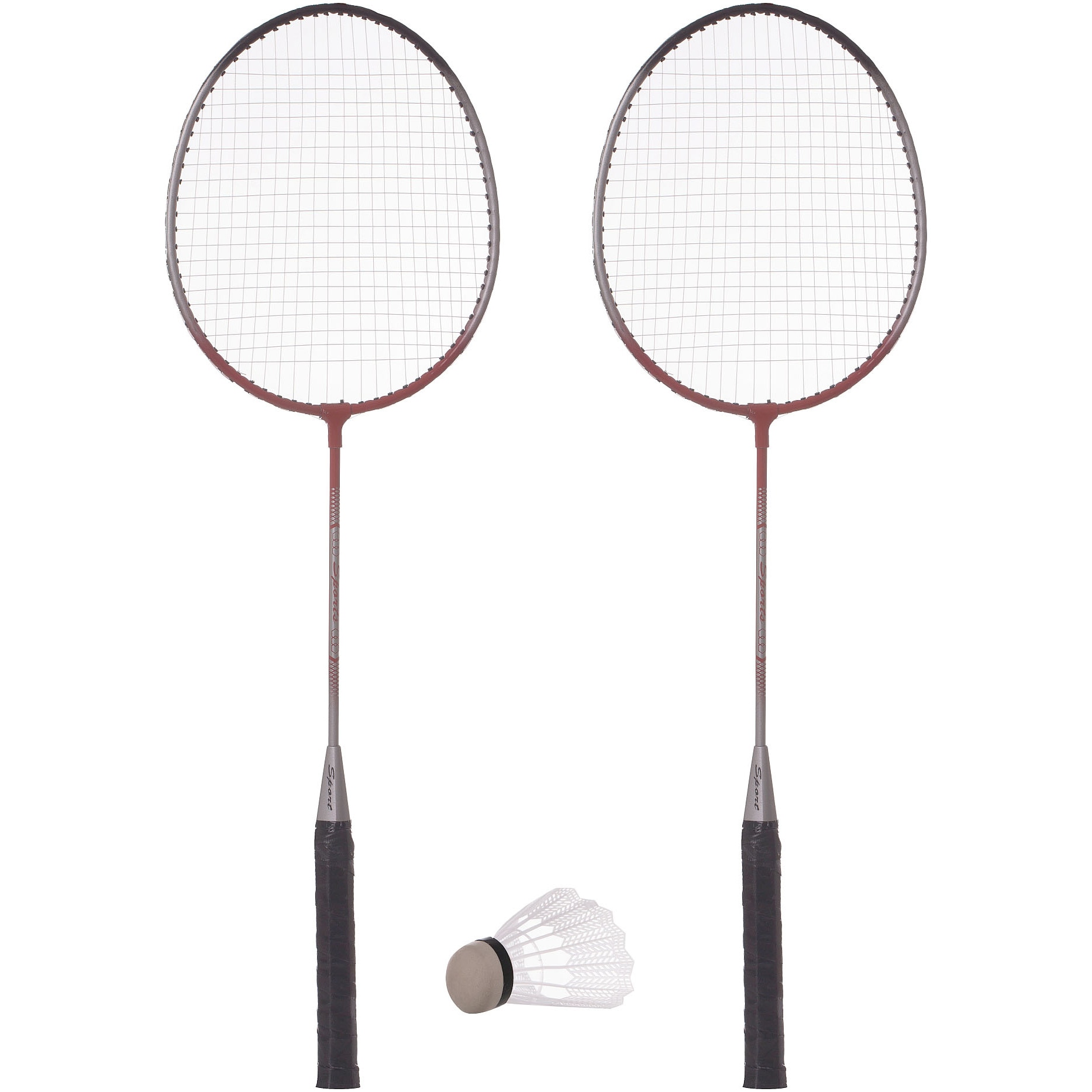 Set badminton Maxtar, Rosu/Negru, 80x20x4 cm