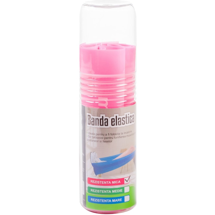 Banda elastica Maxtar, Roz, 120X15X0.03 cm
