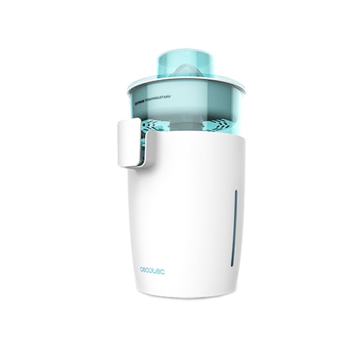 Cecotec Zitrus TowerAdjust egyszerű citromfacsaró, 350 W, állítható pép szűrő, BPA mentes, fehér
