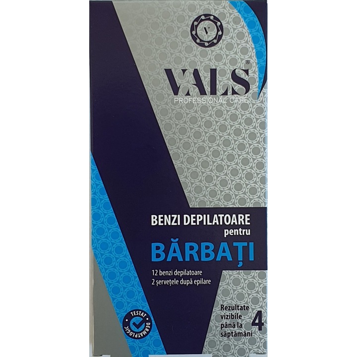 Benzi depilatoare pentru barbati 12 buc. Vals