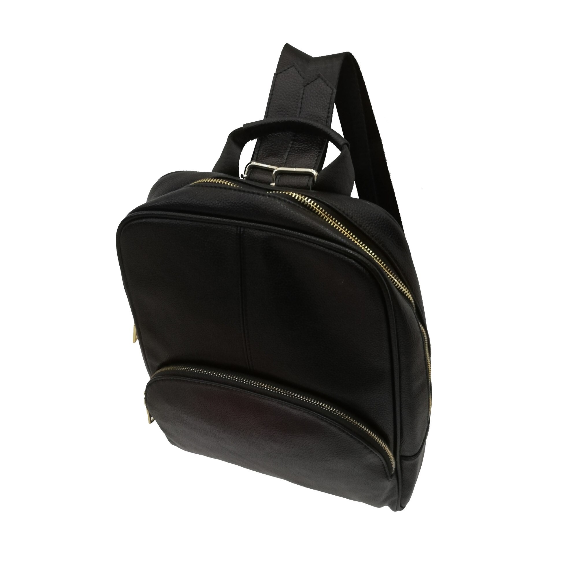 Rucsac dama, din piele, negru, dimensiune 38x30x10 cm