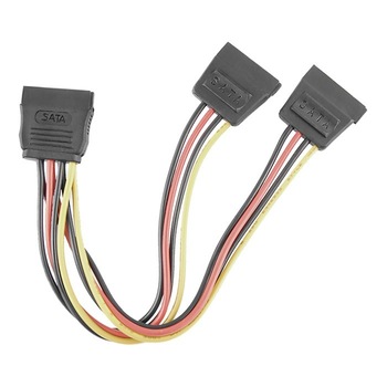 Cablu Y alimentare Sata mama la 2x Sata mama 0.5m Cablu Y alimentare Sata mama la 2x Sata mama 0.5m