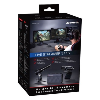 Kit AVerMedia Live Streamer 311S - placa de captura, camera web, microfon Kit AVerMedia Live Streamer 311S - placa de captura, camera web, microfon