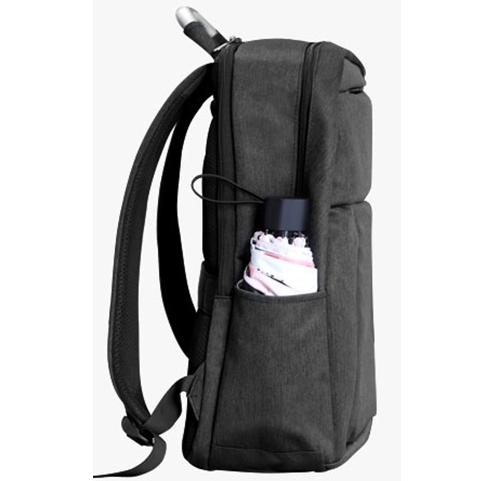 Rucsac laptop 15.6 inch, port USB, rezistent la stropi de apa, sistem fixare pe valiza WEPLUS, WP8199BK, Negru