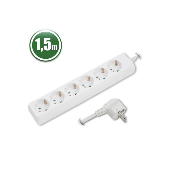 6-os elosztó 250V 10/16A 1,5 m