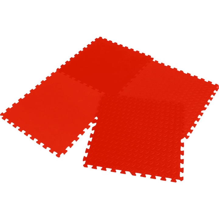 Malipen пъзел килим 4 части 60x60 см, 12 мм, червен