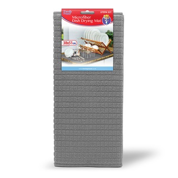 Servet pentru suport de vase, Family, Microfibra, 38 x 51 cm, Gri Servet pentru suport de vase, Family, Microfibra, 38 x 51 cm, Gri