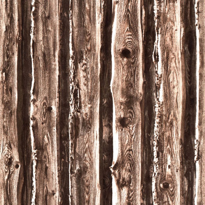 Tapéta DEGRETS 208-03 Mosható, Nedvességálló, Deszka 3D barna, Méret: 0.53m x 10.05m = 5.3 m2