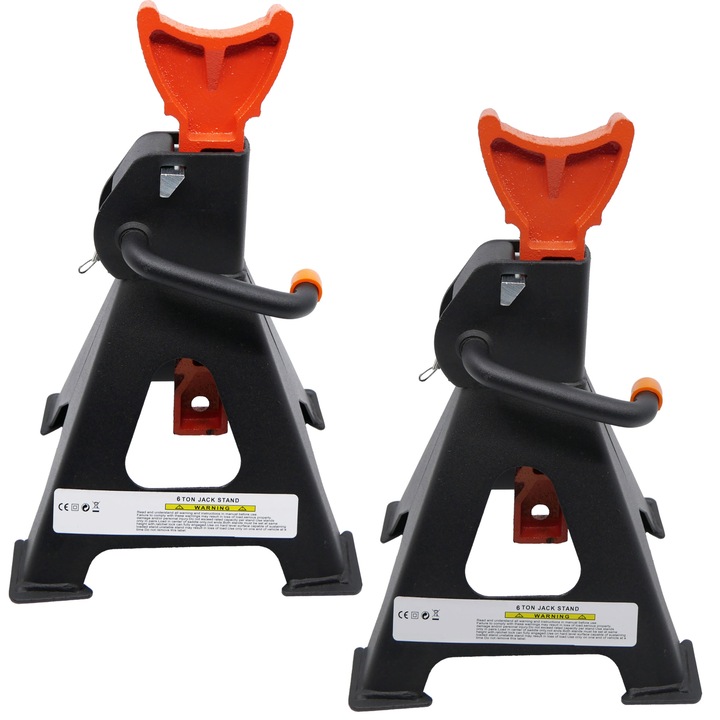 Set 2 buc cric suport capra auto cu siguranta 6T RUNKIT