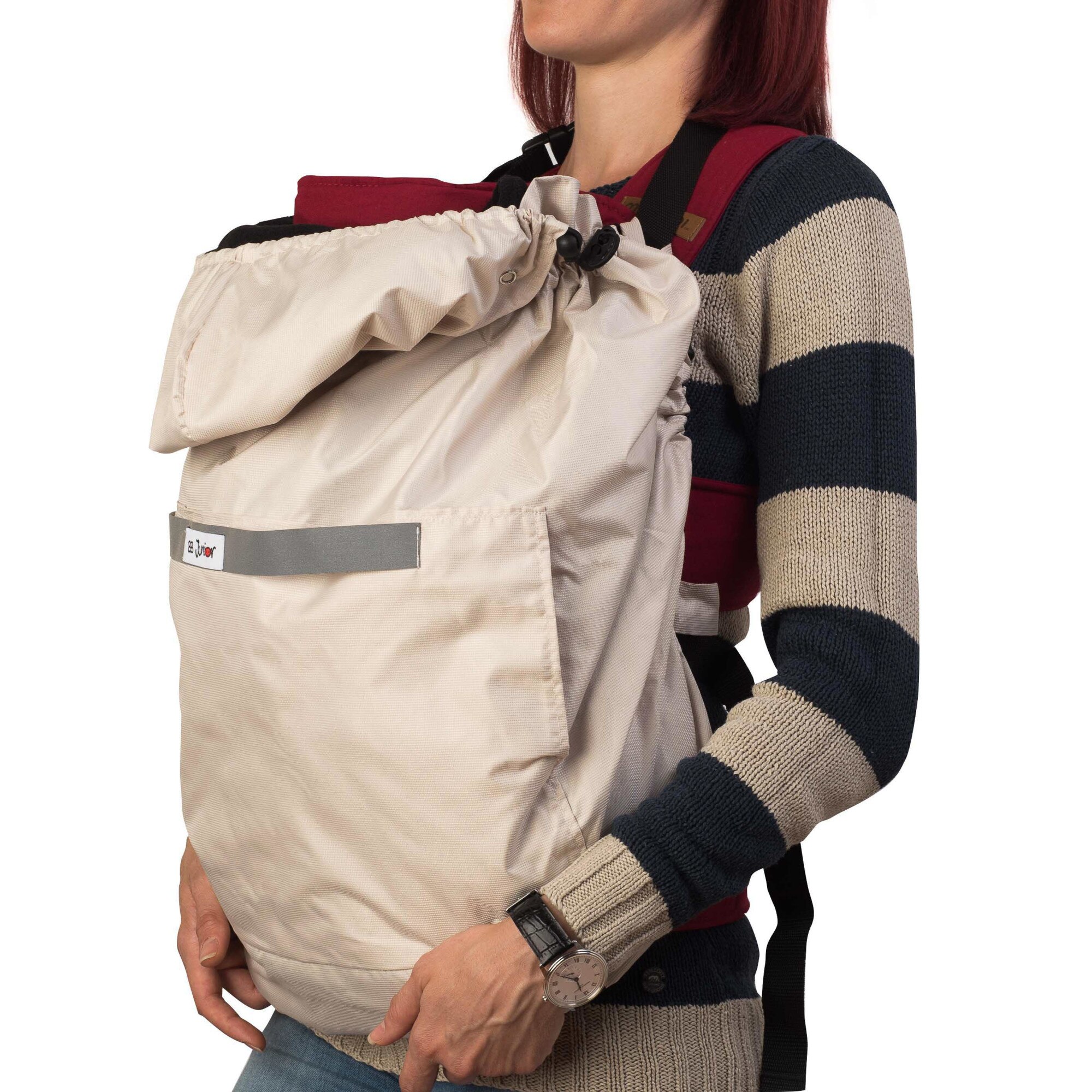 Protectie marsupiu BB Junior 3IN1 all seasons culoare crem