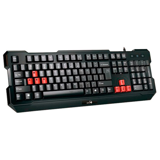 Tastatura gaming Genius, USB, Neagra