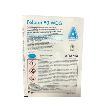 Fungicid Folpan 80WDG cu actiune preventiva , 15 GR Fungicid Folpan 80WDG cu actiune preventiva , 15 GR