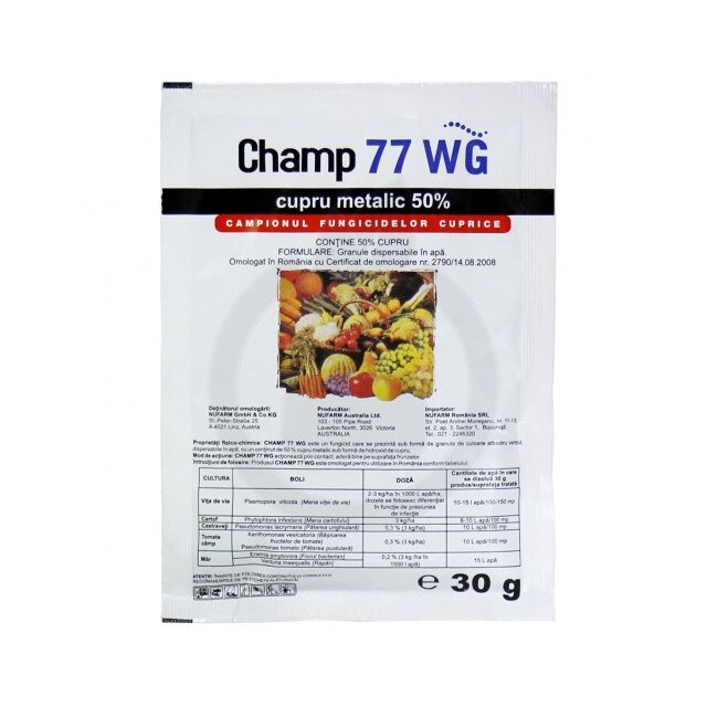 Fungicid bactericid Champ 77WG , 30 GR