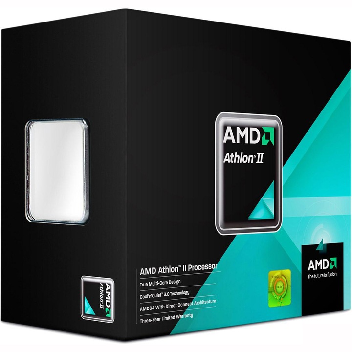 Procesor AMD Athlon II X2 270 Dual Core, 3400MHz, 2MB, socket AM3, Box