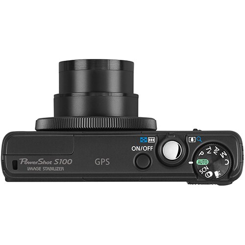 Aparat foto digital Canon PowerShot S100, 12.1MP, Black - eMAG.ro