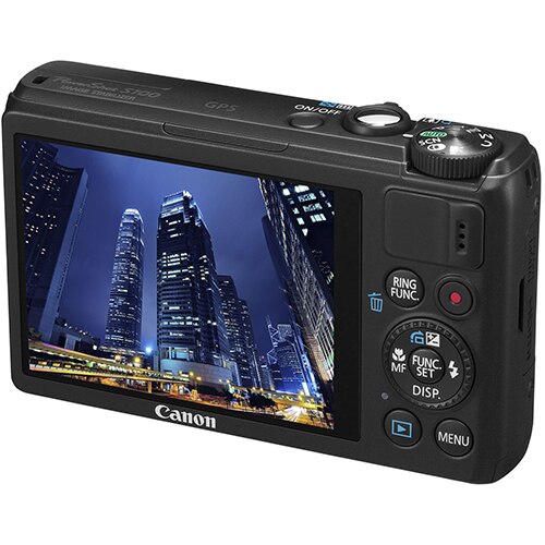 Aparat foto digital Canon PowerShot S100, 12.1MP, Black - eMAG.ro
