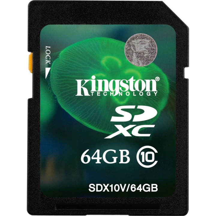 Card de memorie Kingston SDXC, 64GB, Class 10