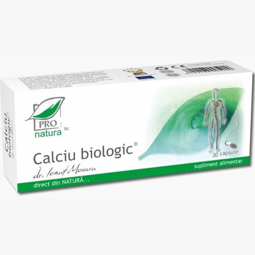 Calciu Biologic 30cps Pro Natura