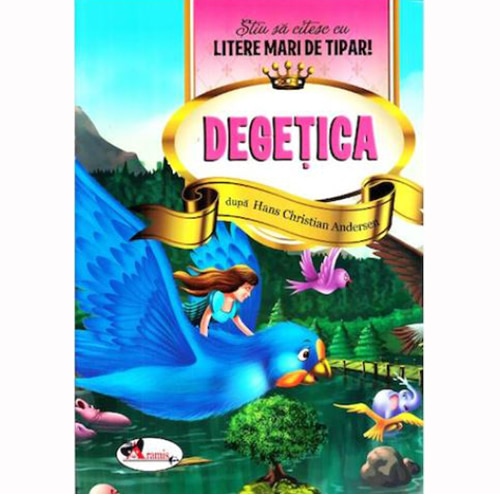 Degetica - Stiu sa citesc cu litere mari de tipar!