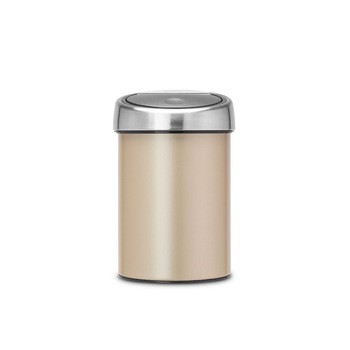 Cos de gunoi Brabantia Touch Champagne, 3 L, Bej Cos de gunoi Brabantia Touch Champagne, 3 L, Bej
