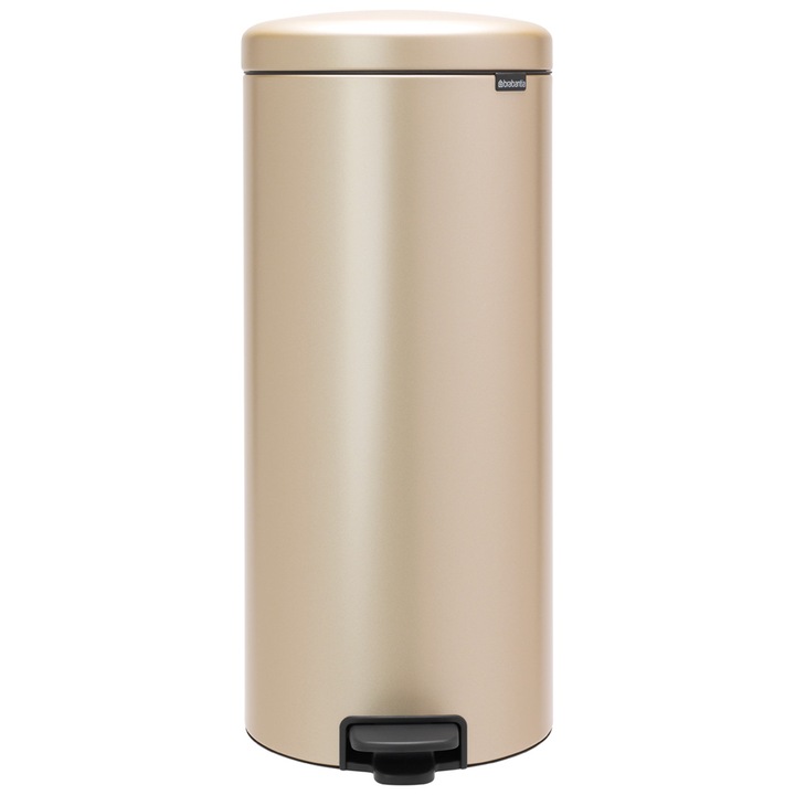 Cos de gunoi Brabantia NewIcon Champagne, Cu pedala, 30 L, Bej