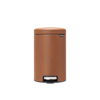 Cos de gunoi Brabantia NewIcon Mineral Cinnamon, Cu pedala, 12 L, Maro Cos de gunoi Brabantia NewIcon Mineral Cinnamon, Cu pedala, 12 L, Maro