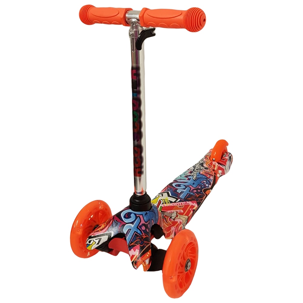 Trotineta cu 3 roti si luminite multicolore, Portocaliu, PC54-C RCO®