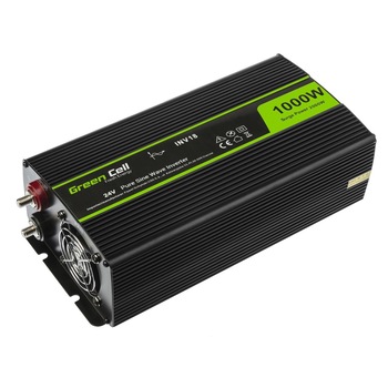 Invertor 1000w, 24V, USB, GreenCell Invertor 1000w, 24V, USB, GreenCell