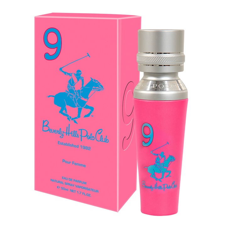 Apa de parfum Beverly Hills Polo Club No. 9 Femei 50 ml