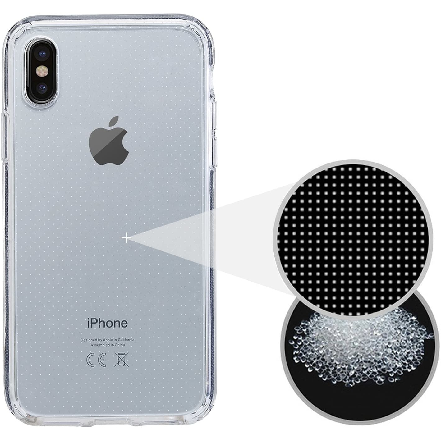 Husa protectie compatibila cu iPhone X / iPhone XS din silicon transparent, ultra-slim 0.3 mm, perfect fit, anti alunecare, PlanetPhone