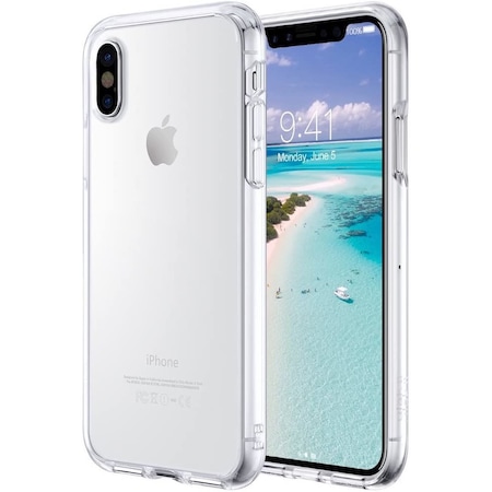 Husa protectie compatibila cu iPhone X / iPhone XS din silicon transparent, ultra-slim 0.3 mm, perfect fit, anti alunecare, PlanetPhone